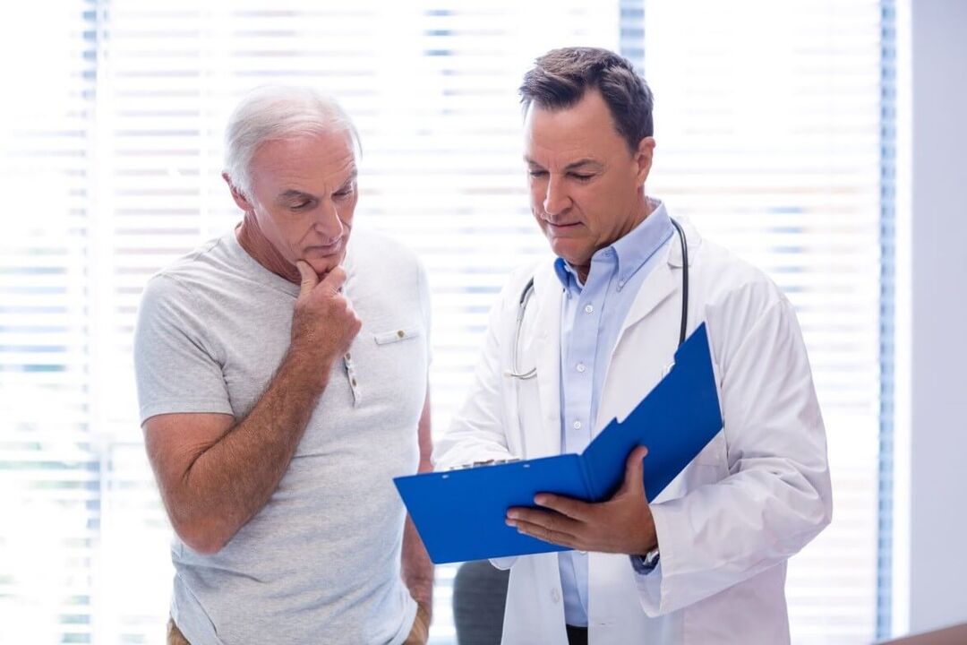 A nomeação de tratamento para prostatite pelo médico